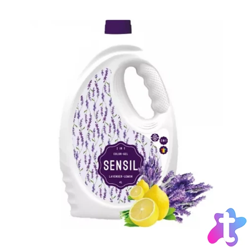 Mosógél 4 liter (50 mosás) fehér és színes ruhákhoz Sensil Levander lemon