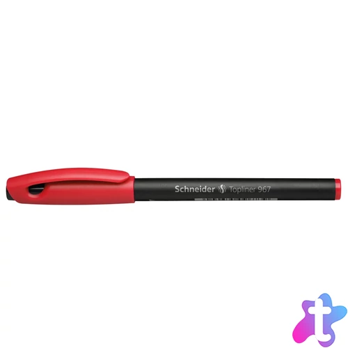 Rostirón, tűfilc 0,4mm, Schneider TopLiner 967, piros