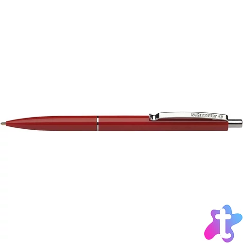 Golyóstoll nyomógombos 0,5mm, Schneider K15, írásszín piros