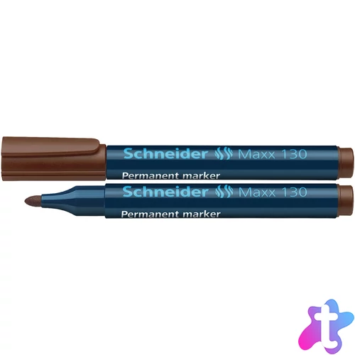 Alkoholos marker 1-3mm, kerek végű Schneider Maxx 130 barna