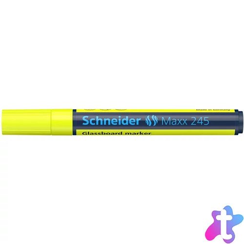 Üvegtábla marker 1-3mm, Schneider Maxx 245 sárga