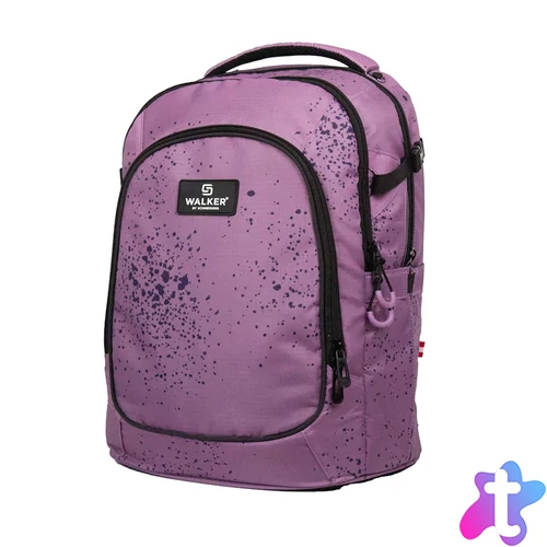 Iskolatáska ergonómiai, lányos Purple splash by Walker