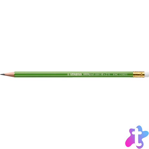 Grafitceruza HB, radíros STABILO GREENgraph FSC 6004/HB