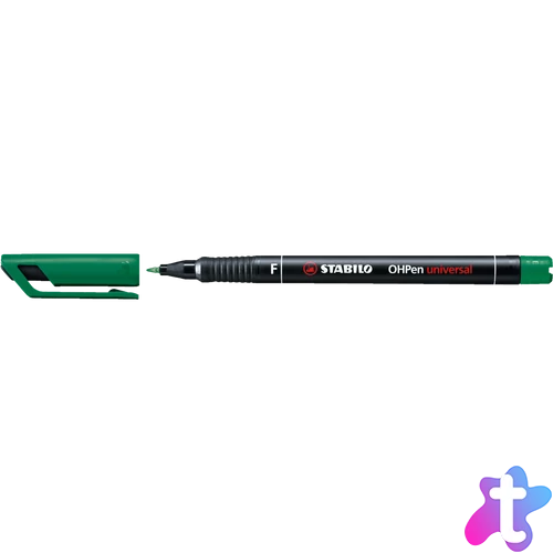 Alkoholos marker 0,7mm, STABILO OHPen F zöld