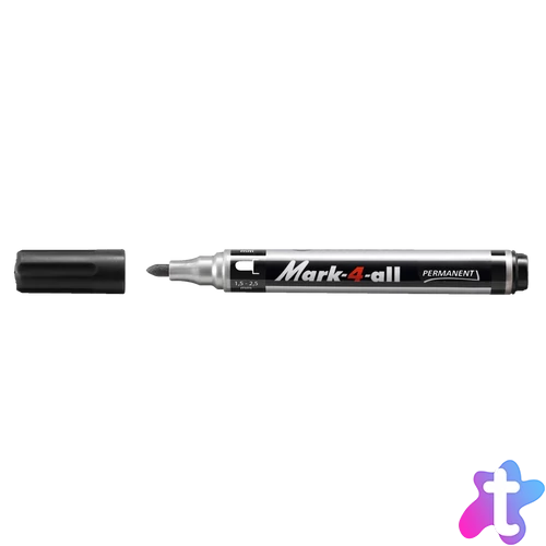 Alkoholos marker 1-4mm, kerek S Stabilo Mark-4-all 651/46 fekete