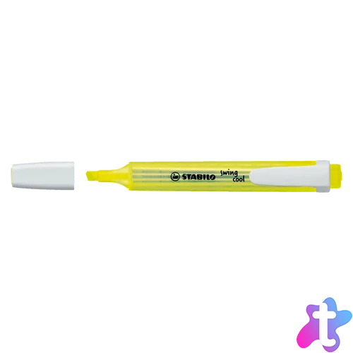 Szövegkiemelő 1-4mm, vágott hegy Stabilo Swing cool 275/24 sárga