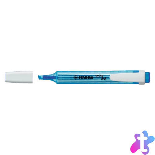 Szövegkiemelő 1-4mm, vágott hegy Stabilo Swing cool 275/31 kék