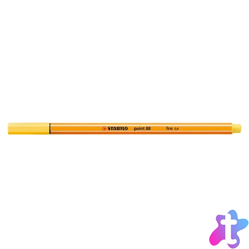 Rostirón, tűfilc 0,4mm, STABILO Point 88 sárga