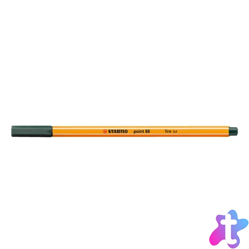 Rostirón, tűfilc 0,4mm, STABILO Point 88 sötétzöld