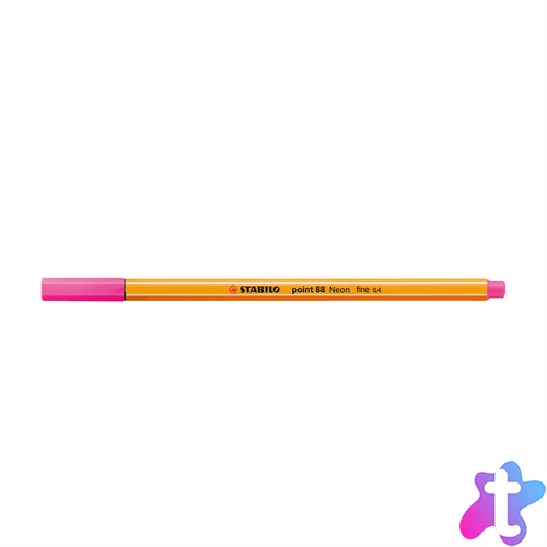 Rostirón, tűfilc 0,4mm, STABILO Point 88 neon rózsaszín
