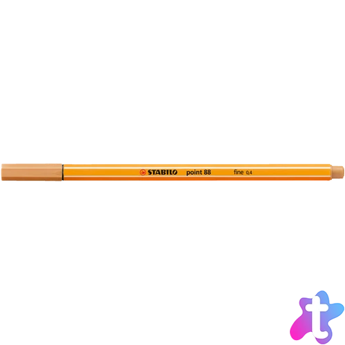 Rostirón, tűfilc 0,4mm, STABILO Point 88 okkersárga