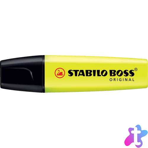 Szövegkiemelő 2-5mm, vágott hegyű, STABILO Boss original sárga