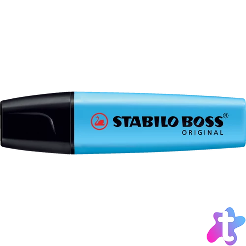 Szövegkiemelő 2-5mm, vágott hegyű, STABILO Boss original kék