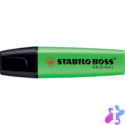 Szövegkiemelő 2-5mm, vágott hegyű, STABILO Boss original zöld