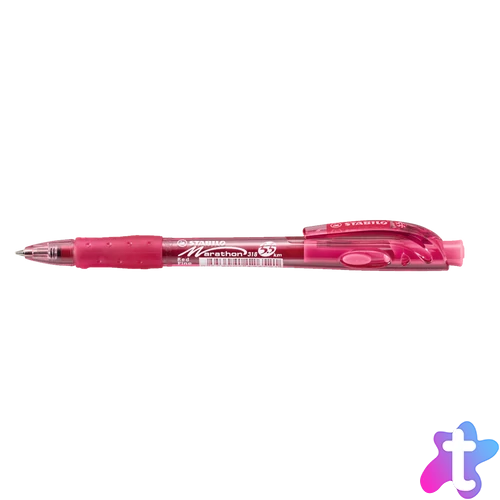 Golyóstoll 0,38mm, Stabilo Marathon 318/40, írásszín piros