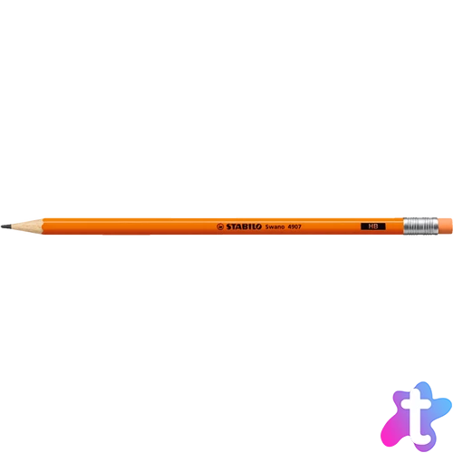 Grafitceruza HB, radíros, neon narancs test Stabilo Swano