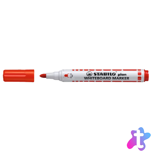 Táblamarker 2,5-3,5mm, kerek hegyű, Stabilo Plan 641/40 piros