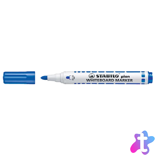 Táblamarker 2,5-3,5mm, kerek hegyű, Stabilo Plan 641/41 kék