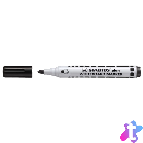 Táblamarker 2,5-3,5mm, kerek hegyű, Stabilo Plan 641/46 fekete