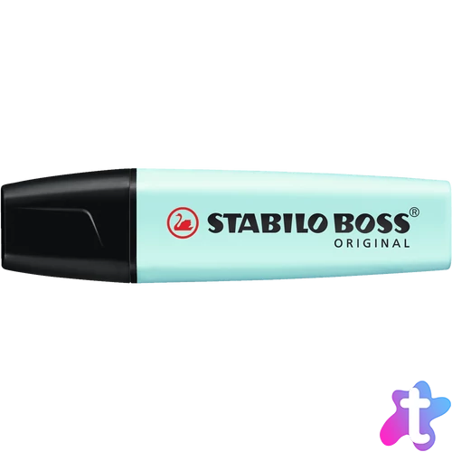 Szövegkiemelő 2-5mm, vágott hegyű, STABILO Boss original Pastel türkiz