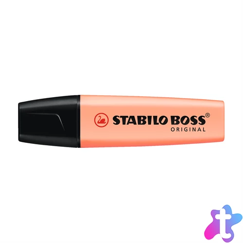 Szövegkiemelő 2-5mm, vágott hegyű, STABILO Boss original Pastel barack