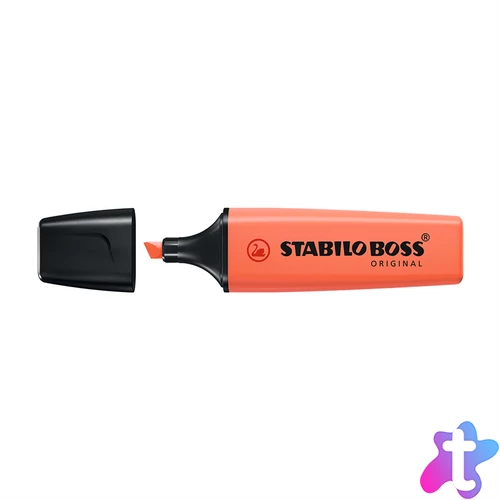 Szövegkiemelő 2-5mm, vágott hegyű, STABILO Boss original Pastel korall