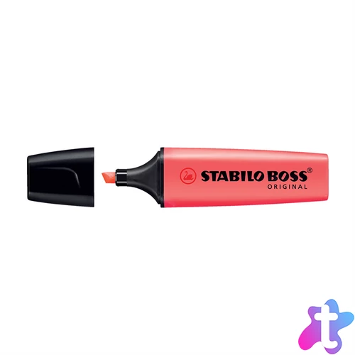 Szövegkiemelő 2-5mm, vágott hegyű, STABILO Boss original piros