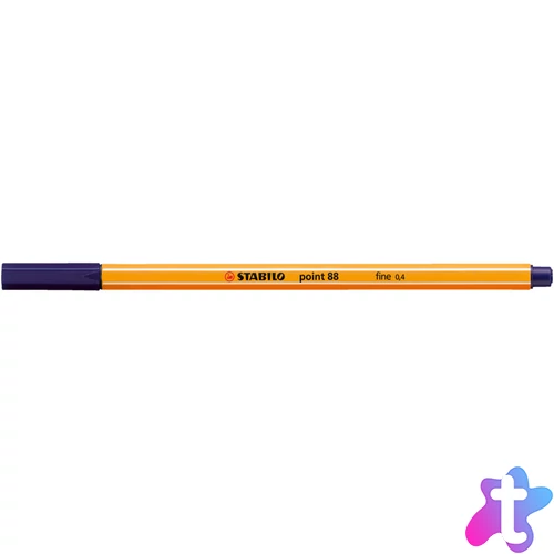 Rostirón, tűfilc 0,4mm, STABILO Point 88 éj kék