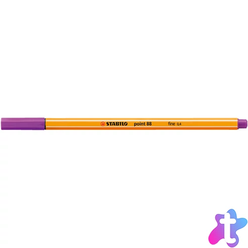 Rostirón, tűfilc 0,4mm, STABILO Point 88 rózsa
