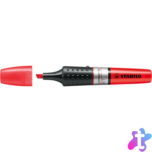 Szövegkiemelő 2-5mm, hengeres test Stabilo Luminator piros