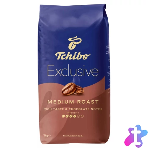 Kávé szemes, 1000g, Tchibo E x clusive Medium 