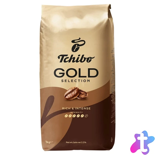 Kávé szemes, 1000g, Tchibo Gold Selection 