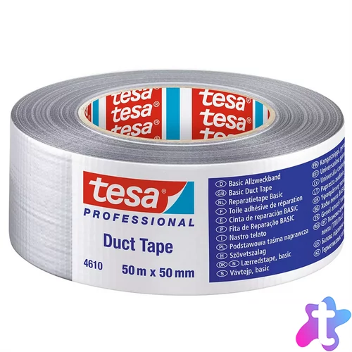 Ragasztószalag 50mmx50m Professional szövetszalag Tesa ezüst