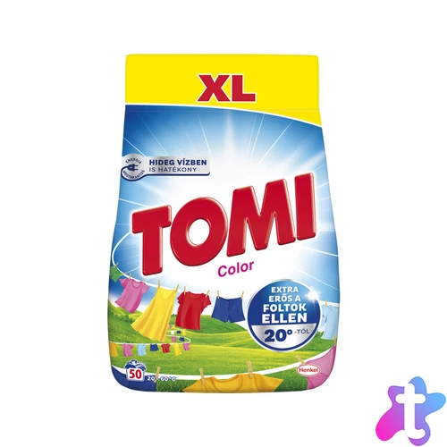 Mosópor 2,5kg (50 mosás) színes ruhákhoz Tomi Color