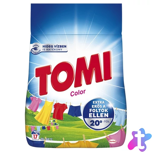Mosópor 1,02 kg (17 mosás) színes ruhákhoz Tomi Color