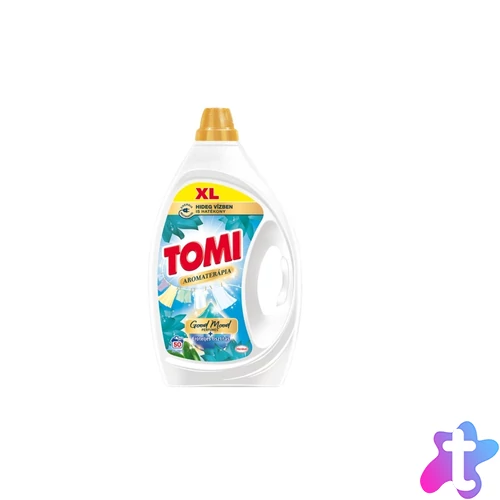 Mosógél 2,25 liter (50 mosás) fehér ruhákhoz Tomi Aromaterápia Lótusz&Mandula