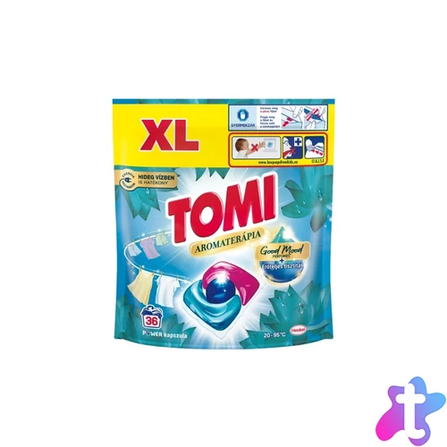 Mosókapszula 36 db/doboz fehér ruhákhoz Tomi Power Caps Lotus