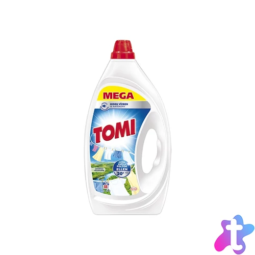 Mosógél 3,96 liter (88 mosás) fehér ruhákhoz Tomi Amazonia MEGA