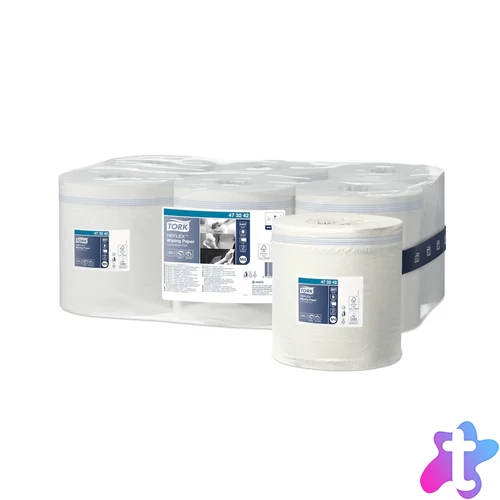 Kéztörlő 1 rétegű tekercses átmérő: 19,5 cm 857 lap/300 m/tekercs 6 tekercs/karton Reflex midi M4 Tork_473242 fehér