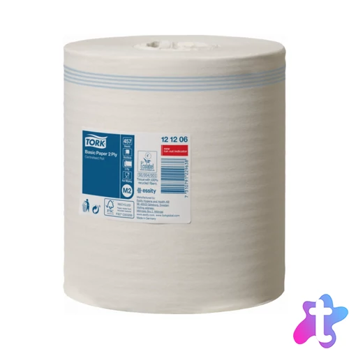 Kéztörlő 2 rétegű tekercses átmérő 20 cm 160 m/tekercs 6 tekercs/karton M2 Universal Tork_121206 fehér