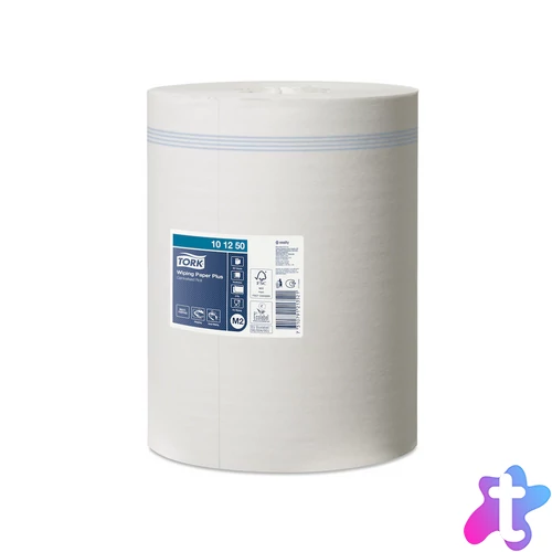 Kéztörlő 2 rétegű tekercses átmérő: 19 cm 6 tekercs/karton Plus M2 Advanced Tork_101250 fehér