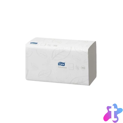 Kéztörlő 2 rétegű Z hajtogatású 250 lap/csomag 15 csomag/karton Soft Singlefold H3 Tork_290163 fehér