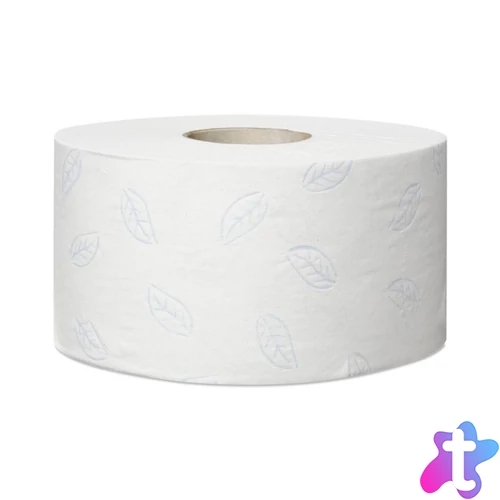 Toalettpapír 2 rétegű közületi átmérő: 18,8 cm 850 lap/170 m/tek 12 tek/karton Soft Mini Jumbo Premium Tork_110253 fehér