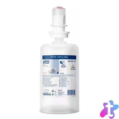 Habszappan utántöltő 1 liter enyhén illatosított Premium S4 Tork_520501_átlátszó