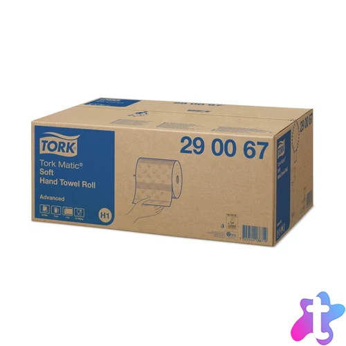 Kéztörlő 2 rétegű tekercses átmérő: 19 cm 150 m/600 lap/tekercs 6 tekercs/karton Advanced H1 Matic SoftTork_290067 fehér