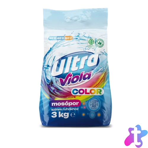 Mosópor 3 kg (43 mosás) színes ruhákhoz Ultra Viola Color
