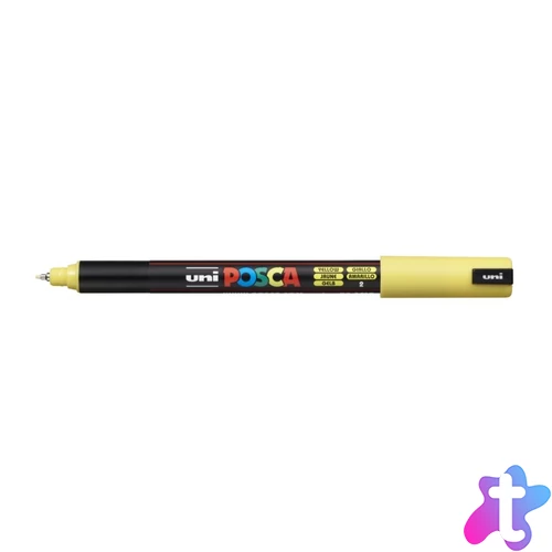 Dekormarker 0,7-1mm, Uni, Posca PC-1MR sárga