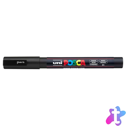 Dekormarker 0,9-1,3mm, Uni Posca PC-3M fekete