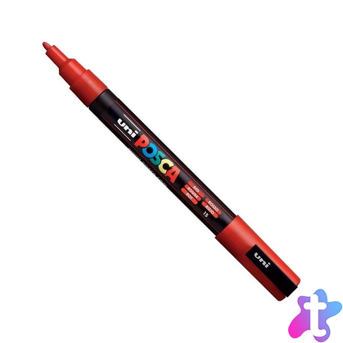 Dekormarker 0,9-1,3mm, Uni Posca PC-3M piros