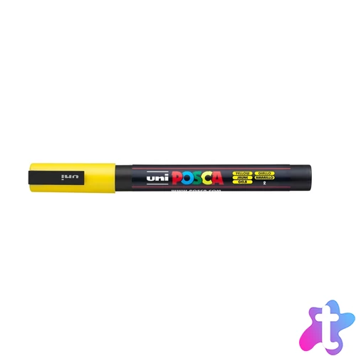 Dekormarker 0,9-1,3mm, Uni Posca PC-3M sárga